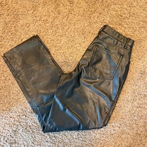 AF Black Faux Leather Pants Curve love